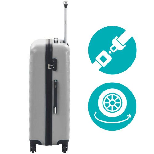 Timeless Home Utazóbőrönd szett kozmetikai táskával, több színben-szürke (HOP1001471-5)