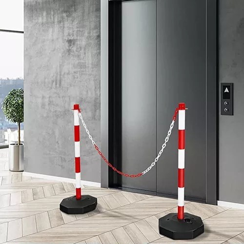 Timeless Tools Közlekedési oszlop lánccal 4 db (HOP1001478)