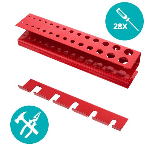 Timeless Tools Fém, fali szerszámtartó panel kampókkal és tárolókkal (HOP1001503)