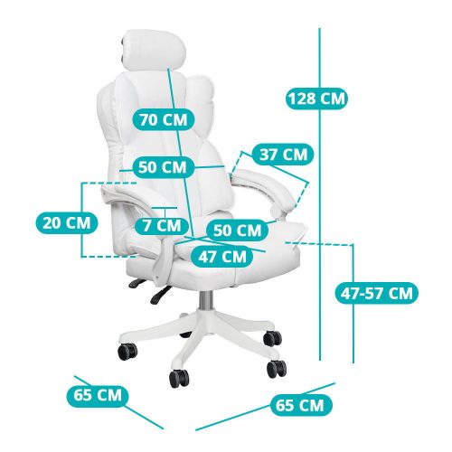 Timeless Office Lux főnöki forgószék, több típusban-fehér (HOP1001520-3)