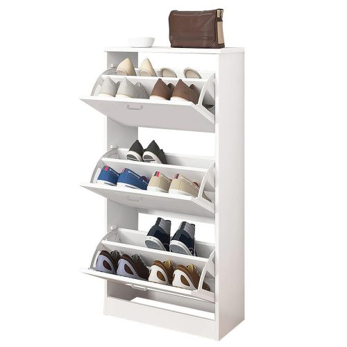 Timeless Home Cipős szekrény 3 részes, fehér színben (HOP1001526)