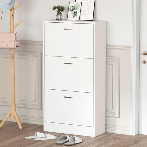 Timeless Home Cipős szekrény 3 részes, fehér színben (HOP1001526)