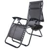 Timeless Garden Zéró gravitáció szék napellenzővel és pohártartóval 2 db, több színben-fekete (HOP1001529-2)