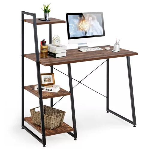 Timeless Office Kompakt számítógépasztal, munkaállomás 4 polccal (HOP1001542)