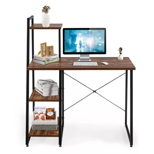 Timeless Office Kompakt számítógépasztal, munkaállomás 4 polccal (HOP1001542)