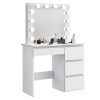 Timeless Beauty Barcelona fésülködő asztal, fehér (HOP1001547)