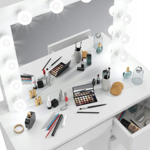 Timeless Beauty Barcelona fésülködő asztal, fehér (HOP1001547)