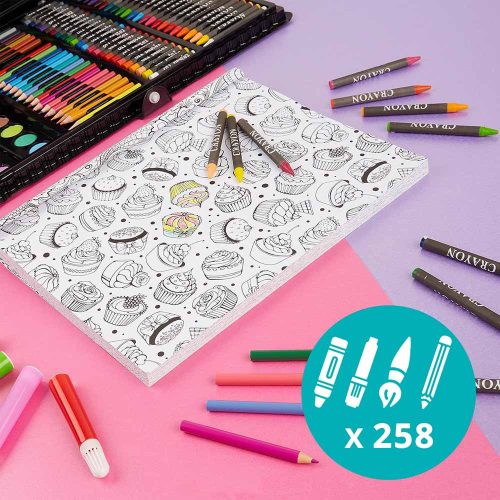 Timeless Toys 258 db-os rajz- és festőkészlet gyerekeknek (HOP1001572)