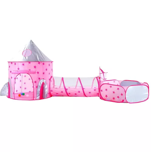 Timeless Toys 3az1-ben játszósátor, rózsaszín (HOP1001631-1)