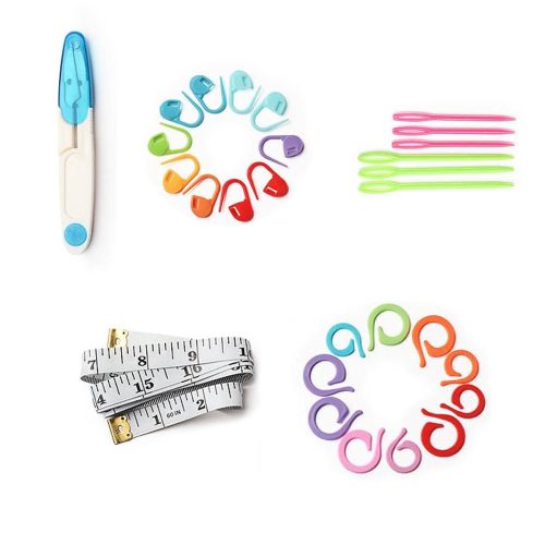 Timeless Hobby Horgoló készlet színes fonalakkal, kiegészítőkkel ajándék válltáskában (HOP1001636)