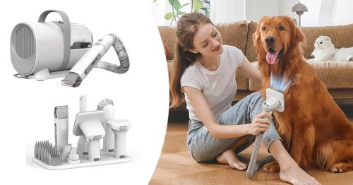 Timeless Pet Kisállat ápoló készlet szívótartállyal, kiegészítőkkel (HOP1001643)