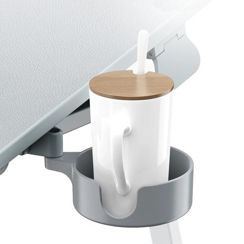 Timeless Tools Állítható magasságú reggelizőasztal tablettartóval, szürke (HOP1001661-1)