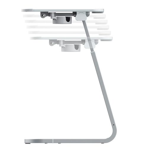 Timeless Tools Állítható magasságú reggelizőasztal tablettartóval, szürke (HOP1001661-1)