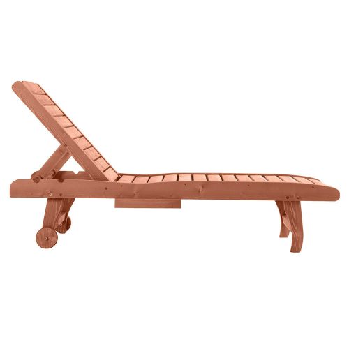 Timeless Garden Állítható fa pihenőágy kihúzható tartóval (HOP1001702)