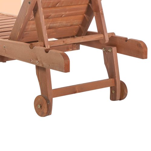 Timeless Garden Állítható fa pihenőágy kihúzható tartóval (HOP1001702)