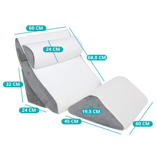 Timeless Home Ortopédiai kialakítású hát-, nyak- és lábtámasz szett, 4 részes (HOP1001715)