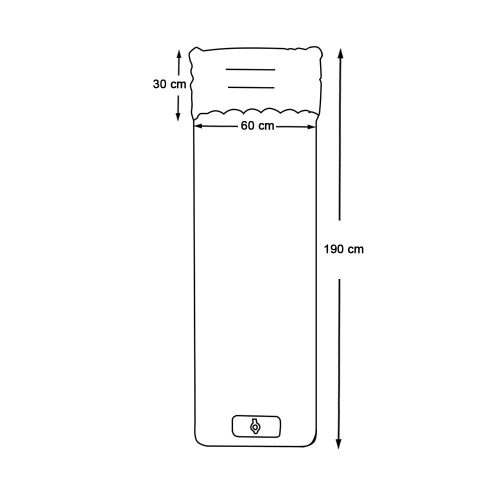 Timeless Garden Egyszemélyes túramatrac, szürke (HOP1001723-1)