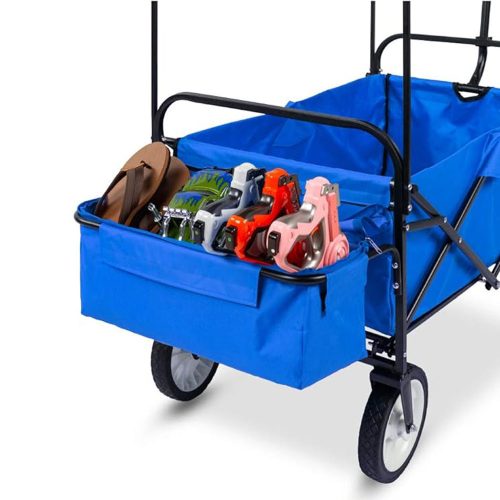 Timeless Garden Összecsukható kocsi tetővel, húzható-tolható, sötétkék (HOP1001724-2)