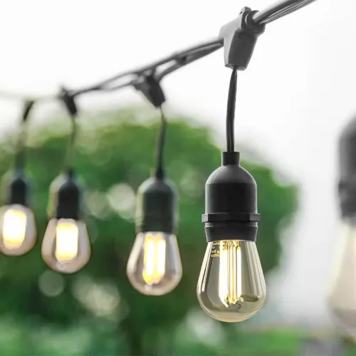 Timeless Garden Kültéri szolár dekor égősor, 15 db E27 LED lámpával, 15m (HOP1001741)