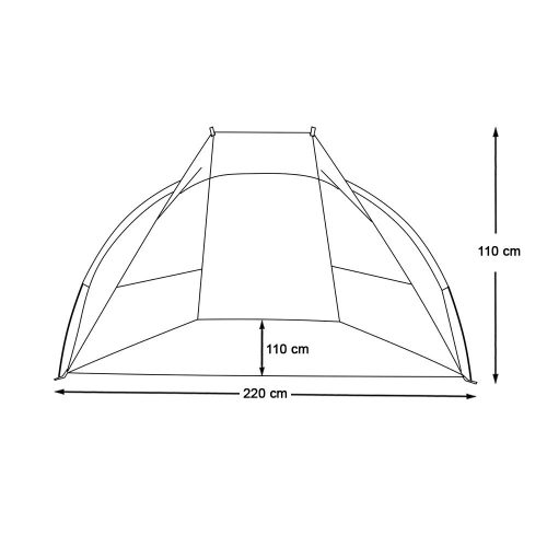 Timeless Garden Félsátor 220*110*110 cm, kék (HOP1001742)