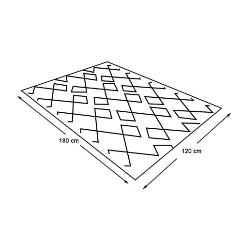 Timeless Garden Kültéri szőnyeg, 2 oldalas, 180 x 120 cm, barna (HOP1001744-2)