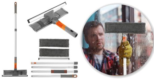 Timeless Home 2 az 1-ben ablakmosó szett, hosszabbítható nyéllel (HOP1001762)