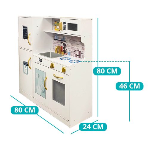 Timeless Toys Fa játékkonyha, kiegészítőkkel (HOP1001766)