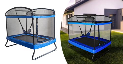 Timeless Toys Trambulin gyerekeknek hintával és biztonsági hálóval (HOP1001769)