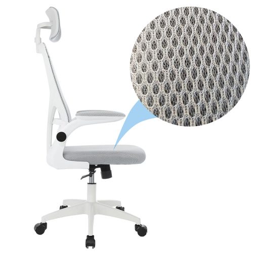 Timeless Office Ergonomikus irodai szék deréktámasszal, fejtámlával, szürke (HOP1001787-2)