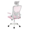 Timeless Office Ergonomikus irodai szék deréktámasszal, fejtámlával, rózsaszín (HOP1001787-4)