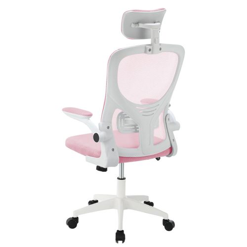 Timeless Office Ergonomikus irodai szék deréktámasszal, fejtámlával, rózsaszín (HOP1001787-4)