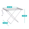 Timeless Home Elektromos ruhaszárító 120 W, 8 szárító rúddal (HOP1001790)