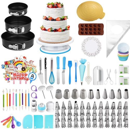 Timeless Gourmet Tortasütő és -díszítő készlet 379 db-os (HOP1001799)