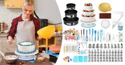 Timeless Gourmet Tortasütő és -díszítő készlet 379 db-os (HOP1001799)