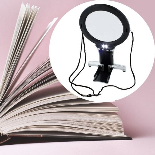 Timeless Tools Nyakbaakasztható nagyító 2 LED-del, hidegfehér (HOP1001815)