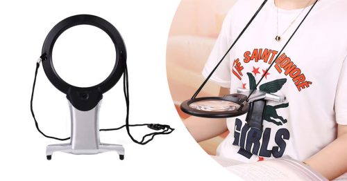 Timeless Tools Nyakbaakasztható nagyító 2 LED-del, hidegfehér (HOP1001815)