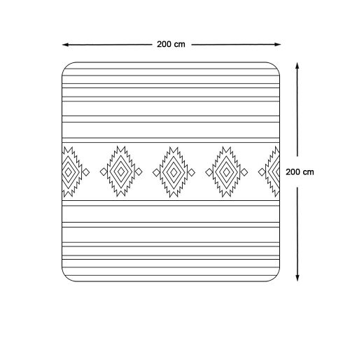 Timeless Garden Piknik takaró, 2x2 m (HOP1001819)