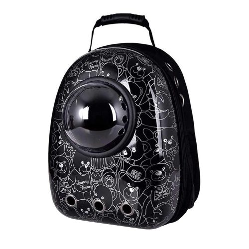 Timeless Pet Kisállathordozó hátizsák, fekete macis (HOP1001846-2)