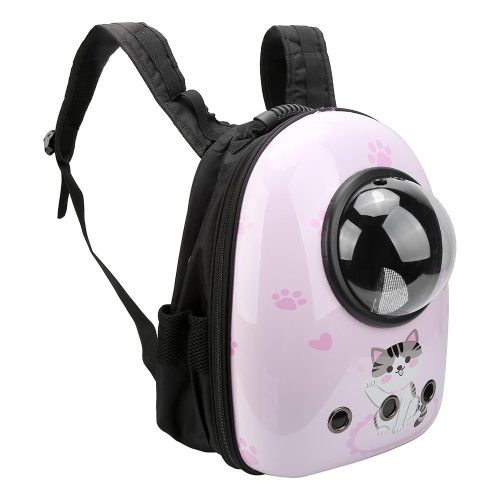 Timeless Pet Kisállathordozó hátizsák, rózsaszín cicás (HOP1001846-4)