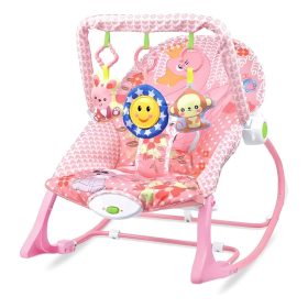  Timeless Home Rezgő, zenélő pihenőszék 18kg-ig, rózsaszín (HOP1001853)