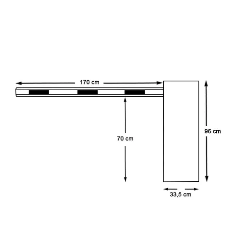 Timeless Tools Elektromechanikus sorompó, jobbos kivitel (HOP1001854-2)