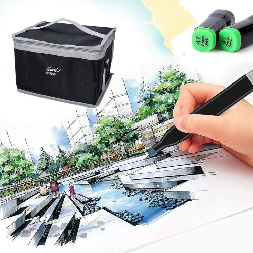 Timeless Hobby Kétvégű alkoholos marker készlet kézitáskában (HOP1001857)