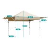 Timeless Garden Pavilon árnyékolóval, félhátfallal, bézs (HOP1001869)