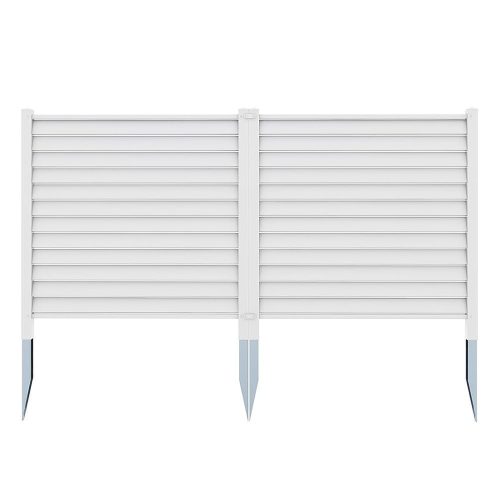 Timeless Garden Leszúrható kerítéspanel, 122x122 cm, 2db, fehér (HOP1001871)