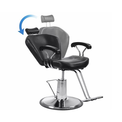 Timeless Beauty Fodrász szék lábtartóval, fekete (HOP1001895)