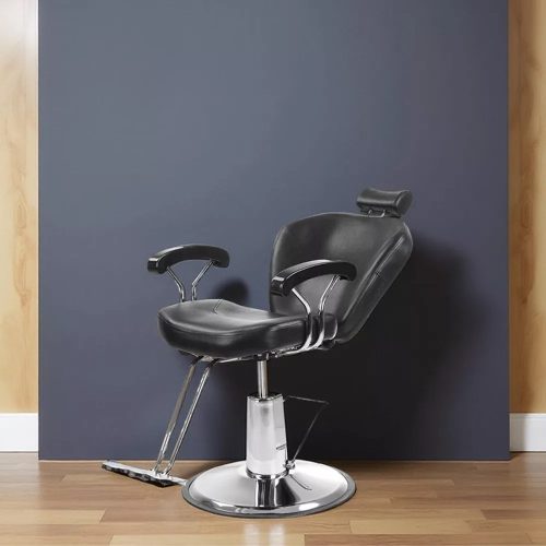 Timeless Beauty Fodrász szék lábtartóval, fekete (HOP1001895)