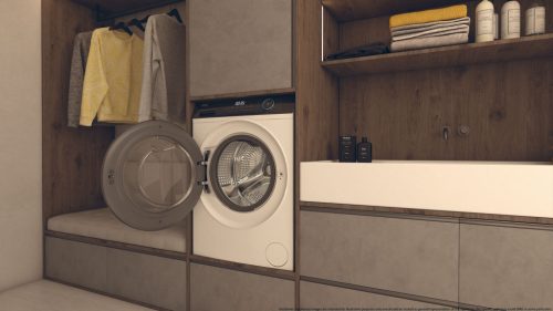 Haier HW70-BP14929-S elöltöltős mosógép (7 kg, 1400 fordulat)