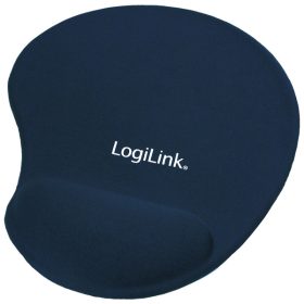 LogiLink Egérpad, géles csuklótámasszal, kék (ID0027B)