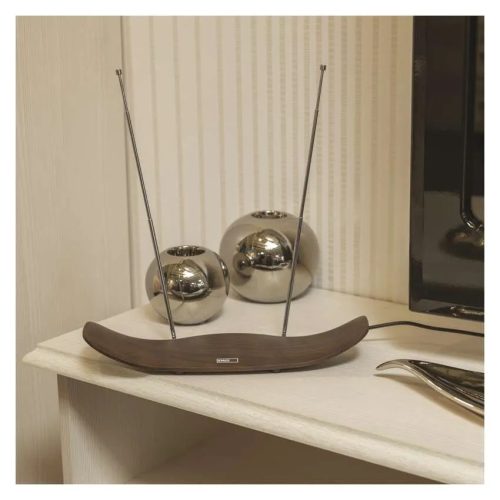 Emos J0708 Szobaantenna CITY WOOD-C500, DVB-T2, DAB, FM, LTE/4G/5G szűrő