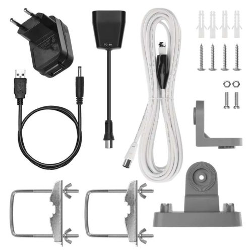 Emos J0804 Univerzális antenna VILLAGE FLIPP–V200, DVB-T2, DAB, LTE/4G/5G szűrő